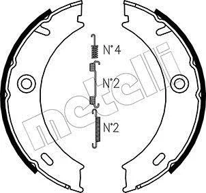 Комплект гальмівних колодок (барабанних) METELLI 530240K