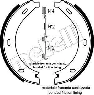 Комплект гальмівних колодок (барабанних) METELLI 530236K
