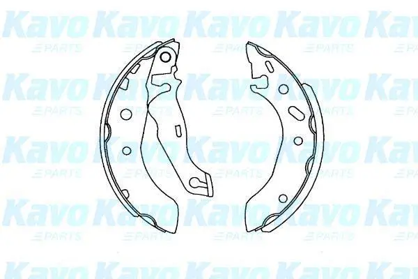 PARTS FORD щоки гальмівні FIESTA,KA,PUMA 96- KAVO KBS5407 (фото 1)