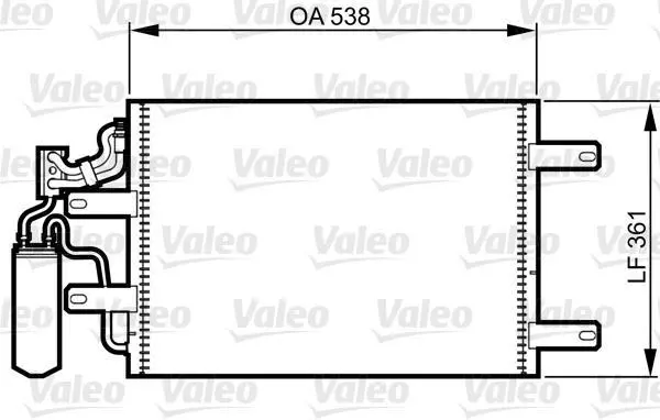 OPEL Радіатор кондиціонера (конденсатор) з осушувачем Meriva A 03- VALEO 814014 (фото 1)