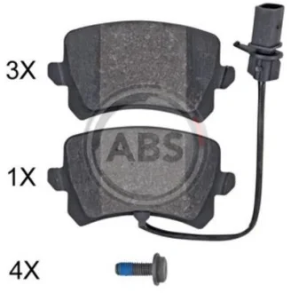 Гальмівні колодки зад. Audi RSQ3 2.5 13-18 (LUCAS/TRW) (з датчиками) A.B.S. 35132