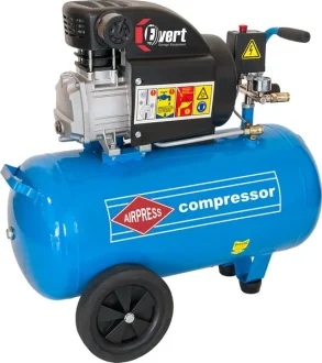 Компресор (en) piston, 1,8 кВт 230В 8 Бар, ефективність: 325л/хв, ємність бака: 50L, кількість поршнів: 1шт EVERT EVERT32550