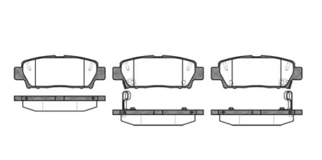 Гальмівні колодки перед. AUDI A4 VW Passat 96-00 (з датчик.) REMSA 0632.02