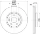 HELLA PRO RENAULT Гальмівний диск передн. Laguna 01- (300*26) HELLA PAGID 8DD 355 109301 (фото 1)