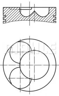 Поршень MAHLE / KNECHT 0349112