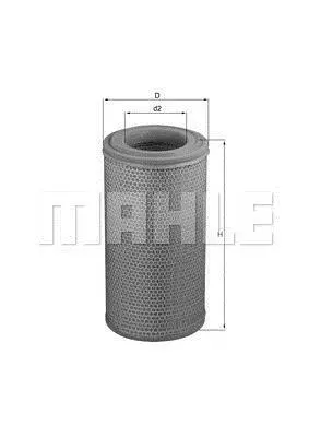 Повітряний фільтр MAHLE / KNECHT LX1629 (фото 1)