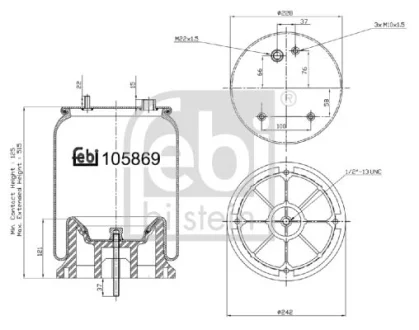 Подушка амортизуюча FEBI BILSTEIN 105869