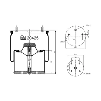 Подушка амортизуюча FEBI BILSTEIN 20425