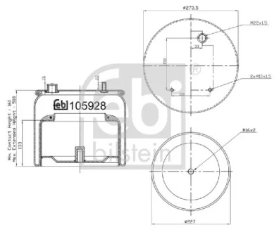 Подушка амортизуюча FEBI BILSTEIN 105928