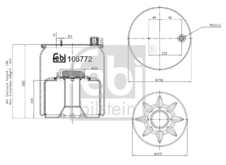 Подушка амортизуюча FEBI BILSTEIN 106772