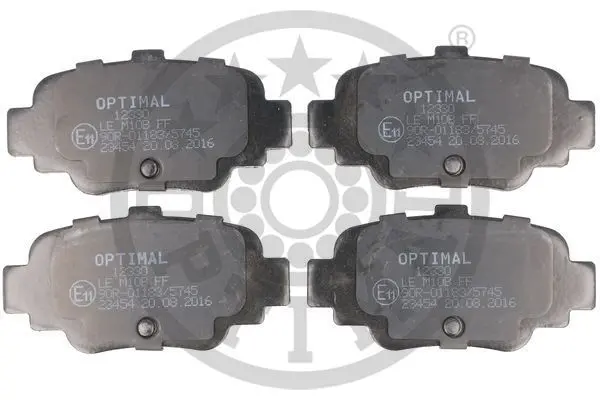 Гальмівні колодки дискові OPTIMAL BP12330 (фото 1)