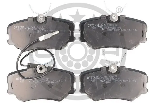 Гальмівні колодки дискові OPTIMAL BP09539 (фото 1)