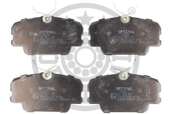 Гальмівні колодки дискові OPTIMAL BP09304 (фото 1)