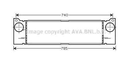 AVA DB Інтеркулер Vito, Viano 109/111CDI 03- AVA COOLING MSA4370