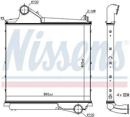 Інтеркулер NISSENS 961555 (фото 1)