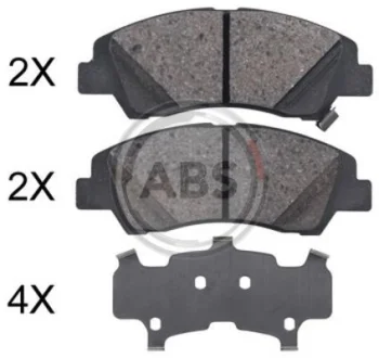Гальмівні колодки пер. Hyundai i10 1.0-1.2 13- A.B.S. 35046