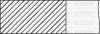 Комплект поршневих кілець на 1 поршень (розмір отв. 81.01/STD) VW, SKODA, AUDI 1.6 94- (ADP/ AEH / AEK /AKL /AHL) бензин YENMAK 9109107000 (фото 1)