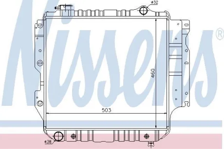 Радiатор NISSENS 61015