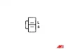Генератор Nissan Navara (D22)/NP300 2.5Di/dCi 98- (90A/12V) AS-PL A5043 (фото 5)
