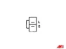 Генератор Mitsubishi Pajero 2.8TD/3.2DI-D 94-06 (125A/12V) AS-PL A5053 (фото 5)
