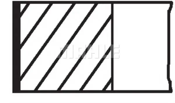 Кільця поршневі, FIAT Panda/Uno, LANCIA Y10, PEUGEOT 106 MAHLE / KNECHT 007 26 N2 (фото 1)