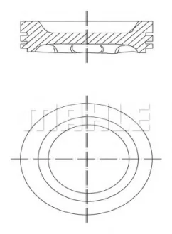 Поршень двигуна MAHLE / KNECHT 031 88 02