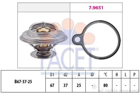 Термостат FACET 7.8613