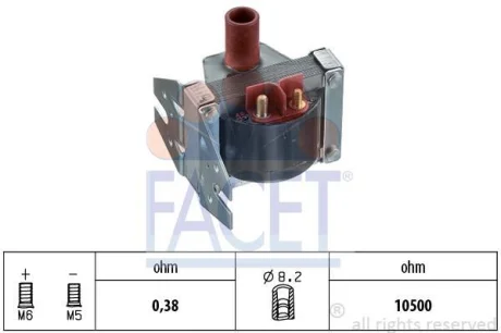 Котушка запалювання FACET 9.6078