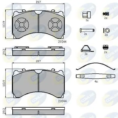Comline - Гальмівні колодки до дисків COMLINE CBP9081K (фото 1)