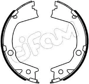 SSANGYONG Комплект барабанних колодок ACTYON II 2.0 12- CIFAM 153562