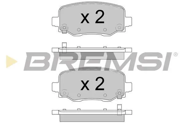 Гальмівні колодки зад. Fiat 500X/Jeep Renegade 14- (TRW) BREMSI BP3604 (фото 1)