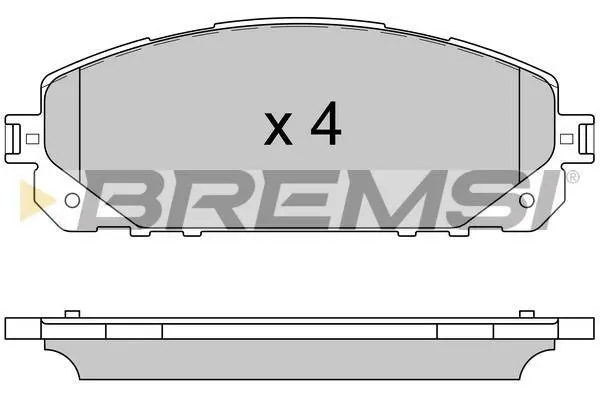 Колодки гальмівні перед. Jeep Cherokee 2.0-3.2 13- BREMSI BP3605 (фото 1)