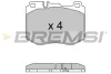 Гальмівні колодки пер. MB C-Class (W205)/E-Class (W213) 13-23 (BREMBO) BREMSI BP3634 (фото 1)