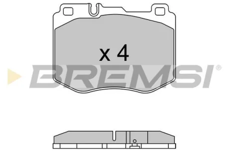 Гальмівні колодки пер. MB C-Class (W205)/E-Class (W213) 13-23 (BREMBO) BREMSI BP3634