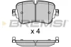 Гальмівні колодки зад. Audi A6/A7/A8/Q7/Q8/VW Touareg 18- BREMSI BP3686 (фото 1)