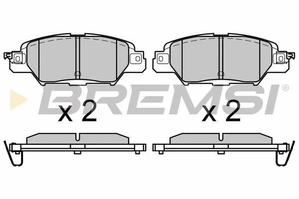 Гальмівні колодки зад. Mazda CX5 14- (Akebono) BREMSI BP3661 (фото 1)