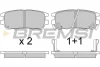 Гальмівні колодки зад. Pajero II/L400 90-05 (107.8x43.8x14) BREMSI BP2574 (фото 1)