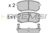 Гальмівні колодки зад. Hyundai i10/Kia Picanto 04-13 (mando) BREMSI BP3212 (фото 1)