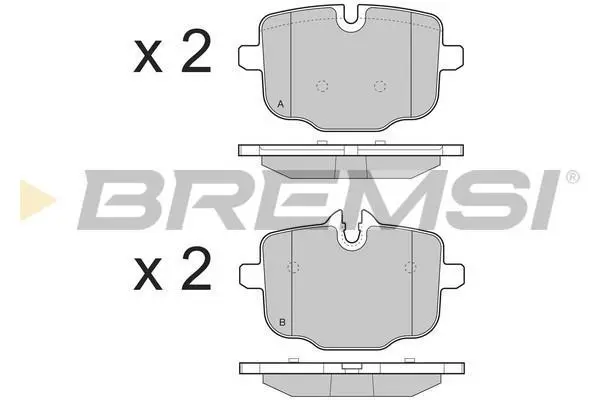 Гальмівні колодки зад. BMW 5 (F10) 10- (ATE) BREMSI BP3450 (фото 1)