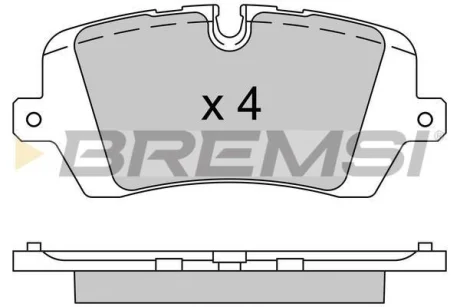 Гальмівні колодки зад. Range Rover IV 12- /Range Rover Sport 13- (TRW) BREMSI BP3533