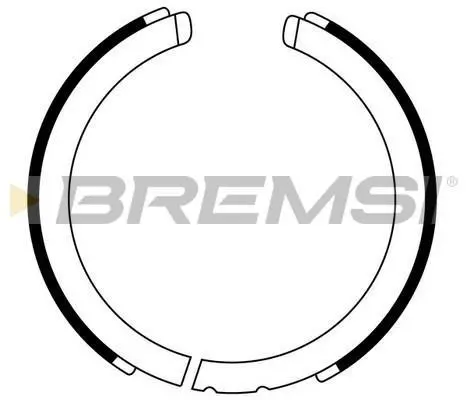Колодки ручного гальма Korando/Rexton/Actyon/Kyron/CX9/CX7/VXR8 96- BREMSI GF0875 (фото 1)