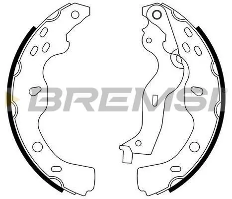 Гальмівні колодки зад. Suzuki SX4 06-15 (220x36) (BOSCH) BREMSI GF0919 (фото 1)