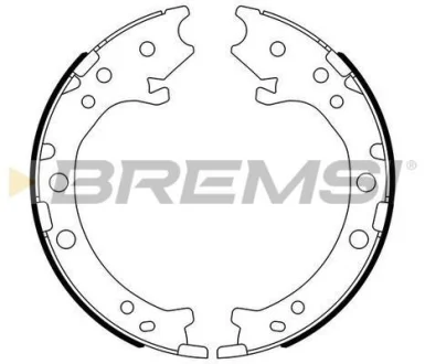 Колодки ручного гальма Honda CR-V 06-18 (200x35) (BOSCH) BREMSI GF0715