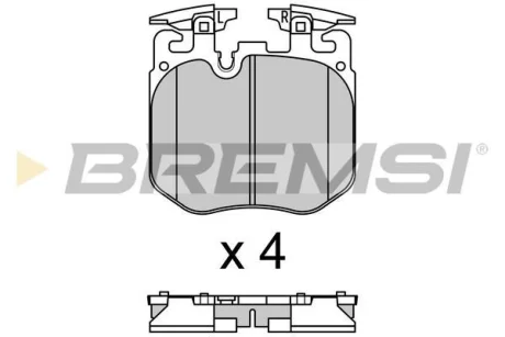 Гальмівні колодки пер. BMW 3 (G20/G28)/X5 (G05/F95) 18- (BREMBO) BREMSI BP3692