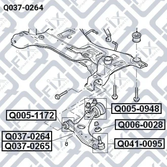 Важіль передній лівий Q-fix Q0370264